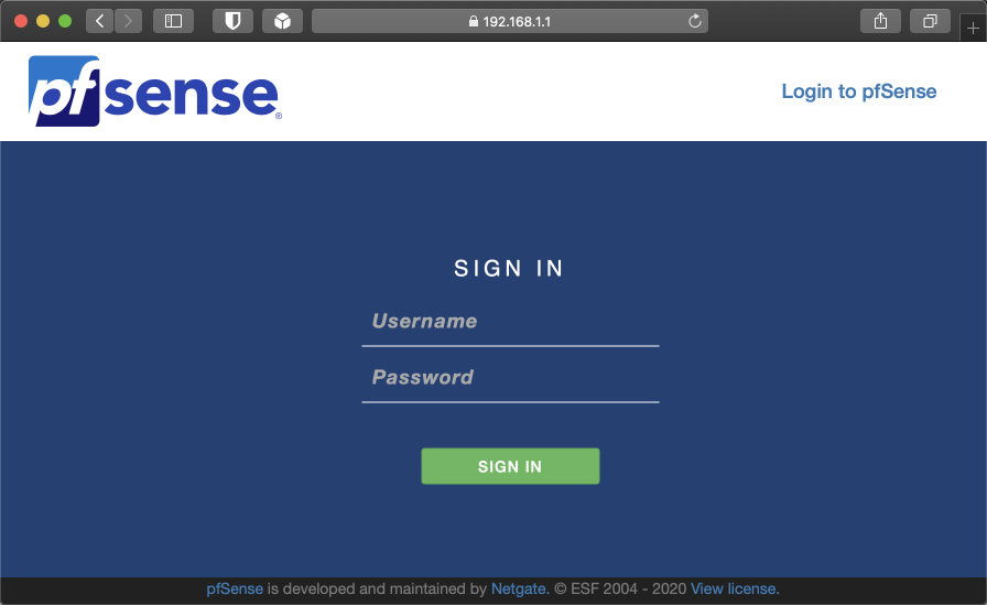 First login